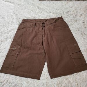 Weekendz off Men brown cargo utility short 36x12